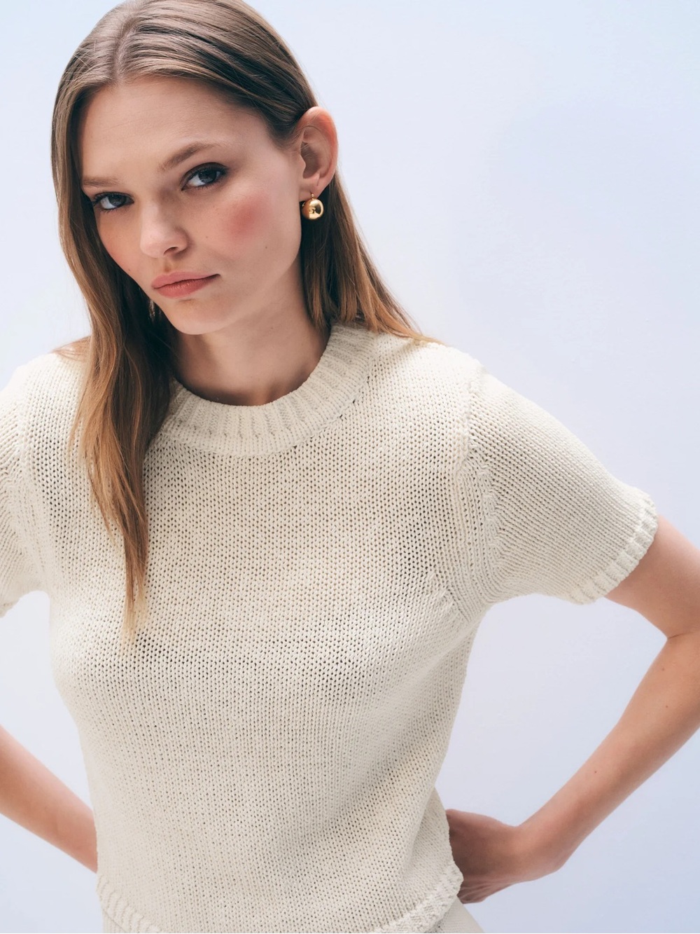 White and Warren Luxe Cotton Tee